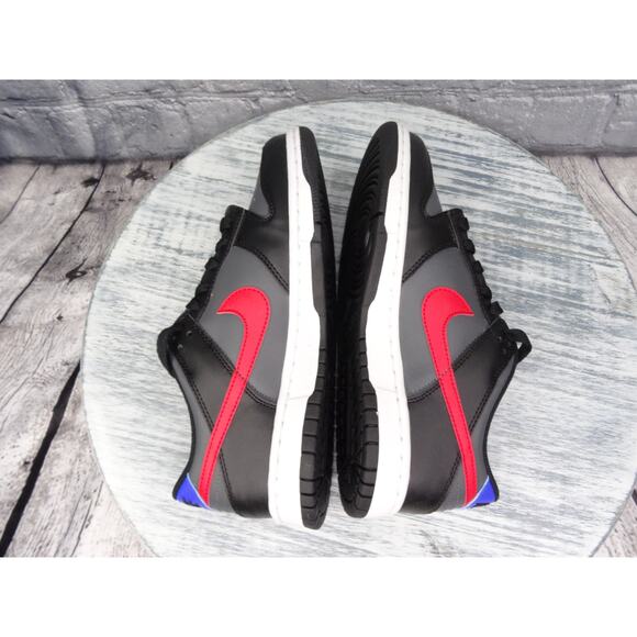 Nike Dunk LOW GS Black/University Red-White Women Size Size 8	New In Box - Picture 8 of 10